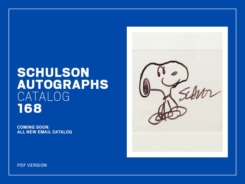 Schulson Autographs Catalog 168
