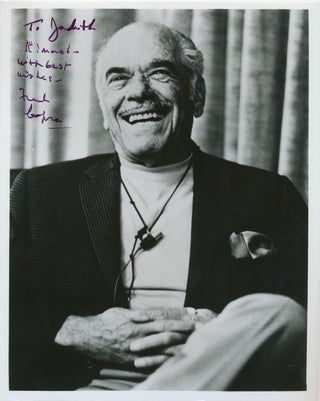 Photograph Signed, 4to, n.p., n.d. FRANK CAPRA.