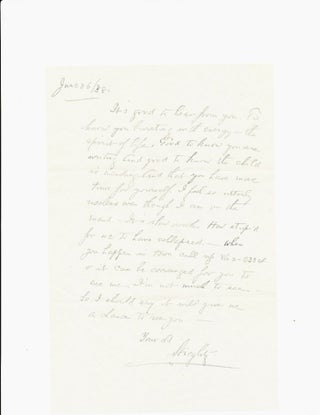 Item #1572 Autograph Letter Signed, in pencil, 8vo, postmarked New York, June 26, 1938. ALFRED...