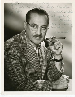 Item #2488 Photograph Signed and inscribed, ca 1950s. Julius Henry GROUCHO MARX
