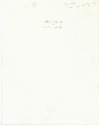 Photograph Signed and inscribed, ca 1950s.