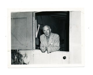 Signed Photograph, 12mo original photograph, Big Sur, August 1949; plus TLS on 4to brown. HENRY MILLER.