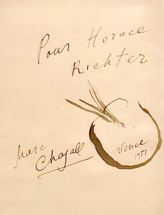 Item #4210 Chagall Original Drawing SIGNED. MARC CHAGALL