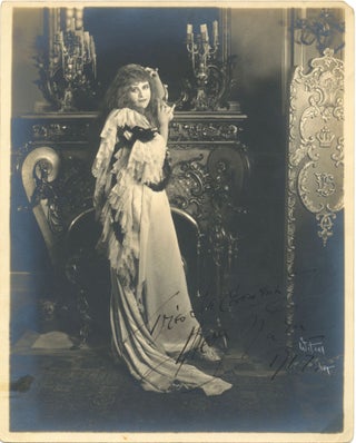 Item #4283 Stunning SIGNED Photograph, 8 x 10, matte finish, 1917. THEDA BARA