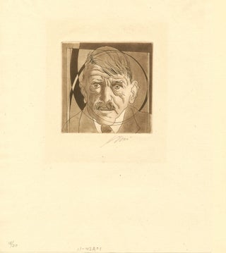 Item #4427 SIGNED Original Color Etching on China Paper, in pencil, numbered 18/30; image...