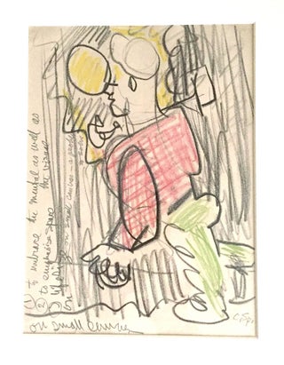 Item #4435 SPRINCHORN, CARL. "To Emphasize Space." Original Drawing with Text. Signed. CARL...