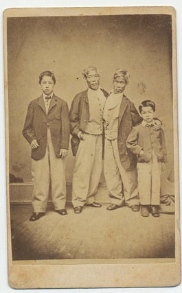 Item #4451 Circus Photographs. Chang and Eng Bunker, P. T. Barnum, Circus Performers. . CDV and...
