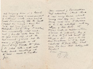 Original Art in an Autograph Letter Signed to H. Rider Haggard.