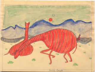 Odets Original Art Work, Painting titled "Gentle Beasts."
