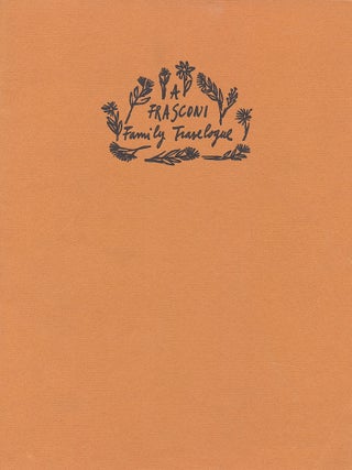 "A Frasconi Family Travelogue," SIGNED with date,"64" under the color woodcut of the first double page, Adlib Press of Pratt Institute, New York, February 1964.