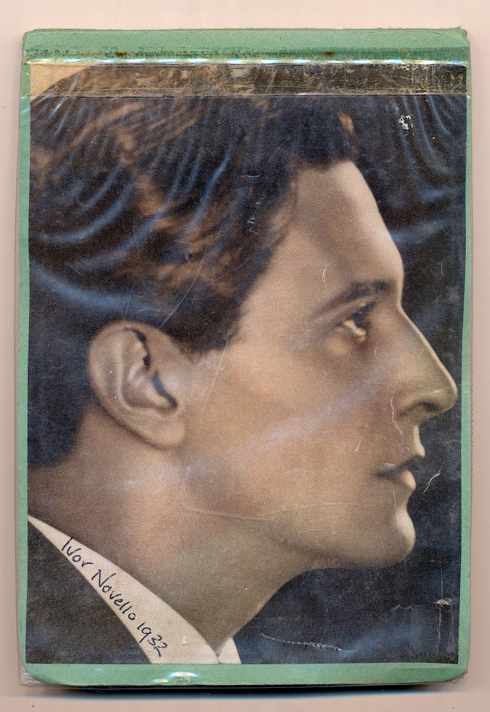 Item #4735 AUTOGRAPH ALBUM, British literary, art and royal signatures including NANCY MITFORD and IVOR NOVELLO on the cover. IVOR NOVELLO NANCY MITFORD, Others.