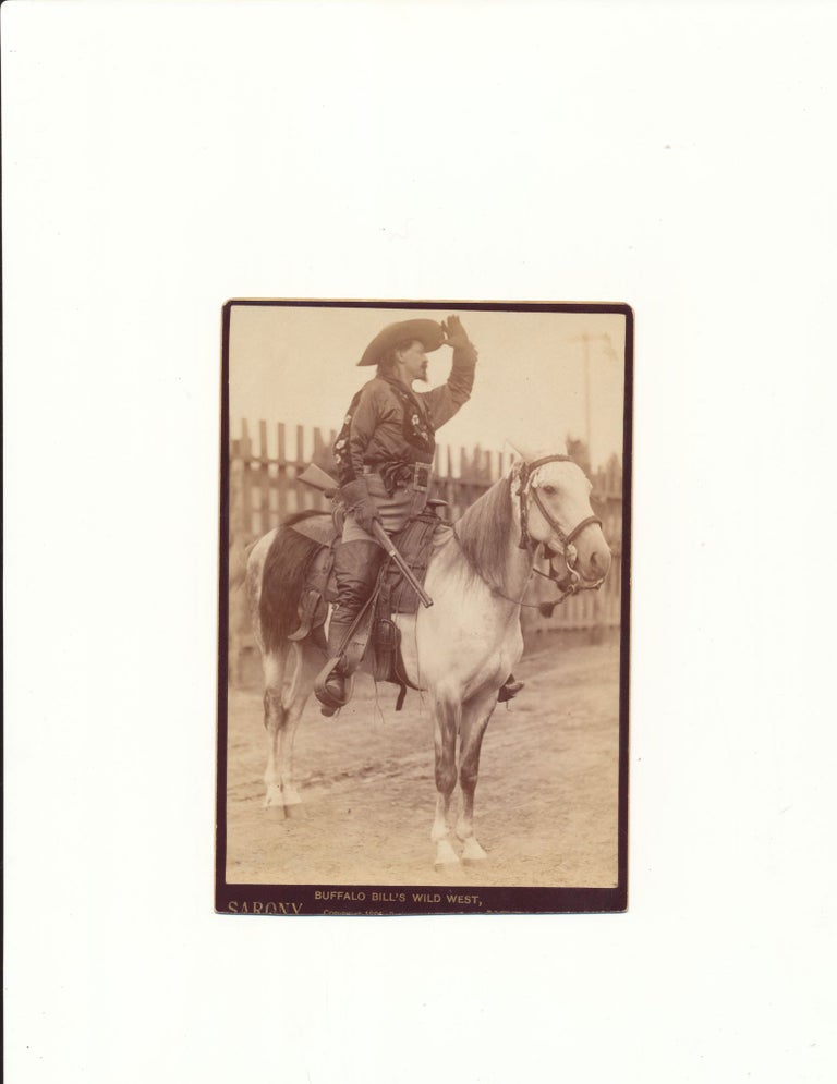 Item #4753 Buffalo Bill, William F. Cody Photographs. Three photographs unsigned. "BUFFALO BILL" WILLIAM F. CODY.