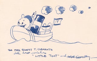Item #4786 GRAMATKY, HARDIE . "Little Toot." Original Drawing SIGNED. Bernard August Gramatky...