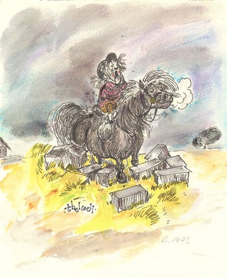 Item #4833 In the style of THELWELL, NORMAN. NORMAN THELWELL