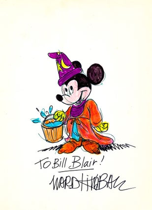 Item #4841 Mickey Mouse Drawing as the Sorcerer's Apprentice. WARD KIMBALL