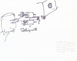 Item #4847 Linus Pauling Sketch of his Superconductivity invention. LINUS. Emile Zuckerhandl...