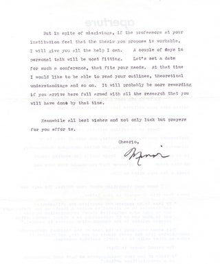 Minor White Archive of Two Typed Letters on Photography plus a Christmas Card.