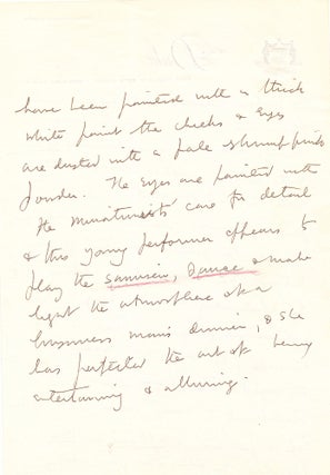 Cecil BeatonTwo Autograph Letters Signed, with descriptions for Look magazine photographs, and one typescript unsigned.