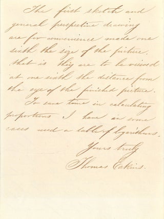 Rare Autograph Letter Signed on Painting
