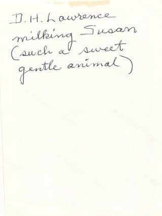 D. H. Lawrence,Three Candid Photographs plus Portrait Photograph.