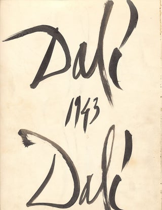 Item #4930 Dali. Four Large Signatures on one page, 1943. SALVADOR DALI