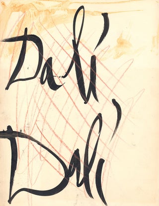 Dali. Four Large Signatures on one page, 1943.