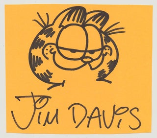 Item #4951 Garfield Original Signed Sketch. JIM DAVIS