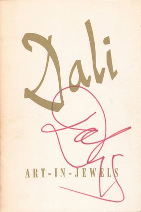 Item #4958 Dali "ART-IN-JEWELS" Signed Catalog Cover. SALVADOR DALI