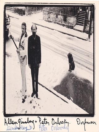 Burroughs, Ginsberg, Orlovsky Post Card Photographs Signed