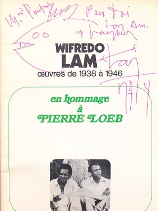 Drawing Signed in Art Catalog. Wifredo &Oacute;scar de la Concepci&oacute;n.