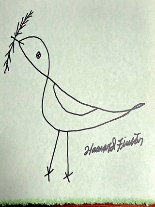 Original Drawing Signed. HOWARD FINSTER.