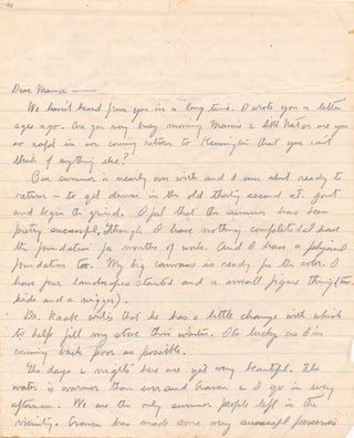 Drawing in an Early Autograph Letter Signed about Painting