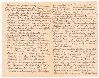 Melies discusses Magic Tricks, Magicians and Writing in an Autograph Letter Signed.