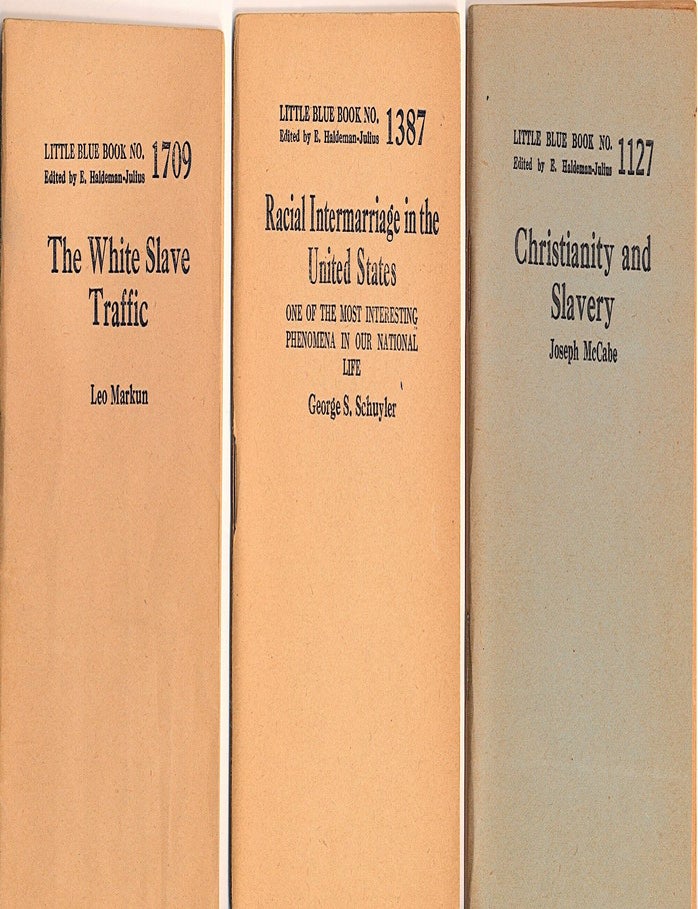 Item #5099 Little Blue Book, Series, 7 Titles. E. HALDEMAN-JULIUS.