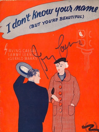 Sheet Music Collection Signed