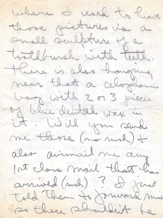 Jasper Johns. Archive of Three Autographs Letters, Two Signed, with reference to his works.
